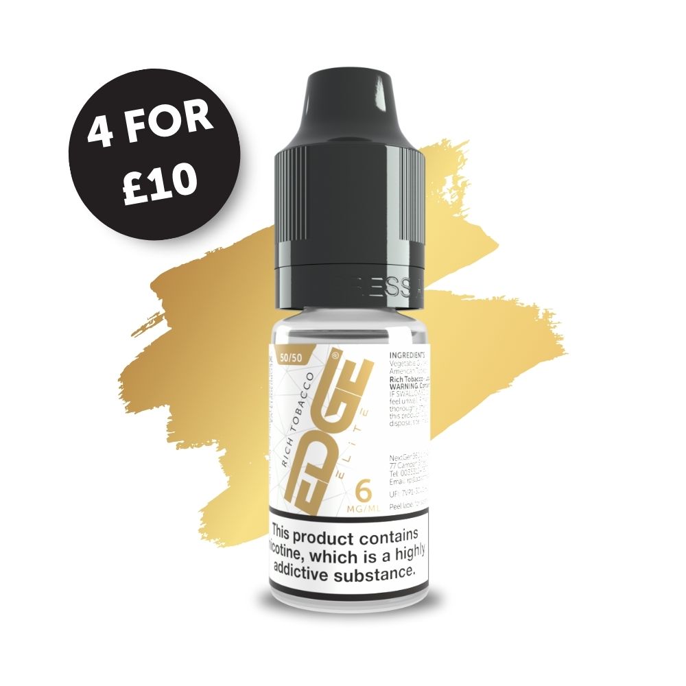 EDGE Elite Rich Tobacco E Liquid from 2.50 EDGE Vaping