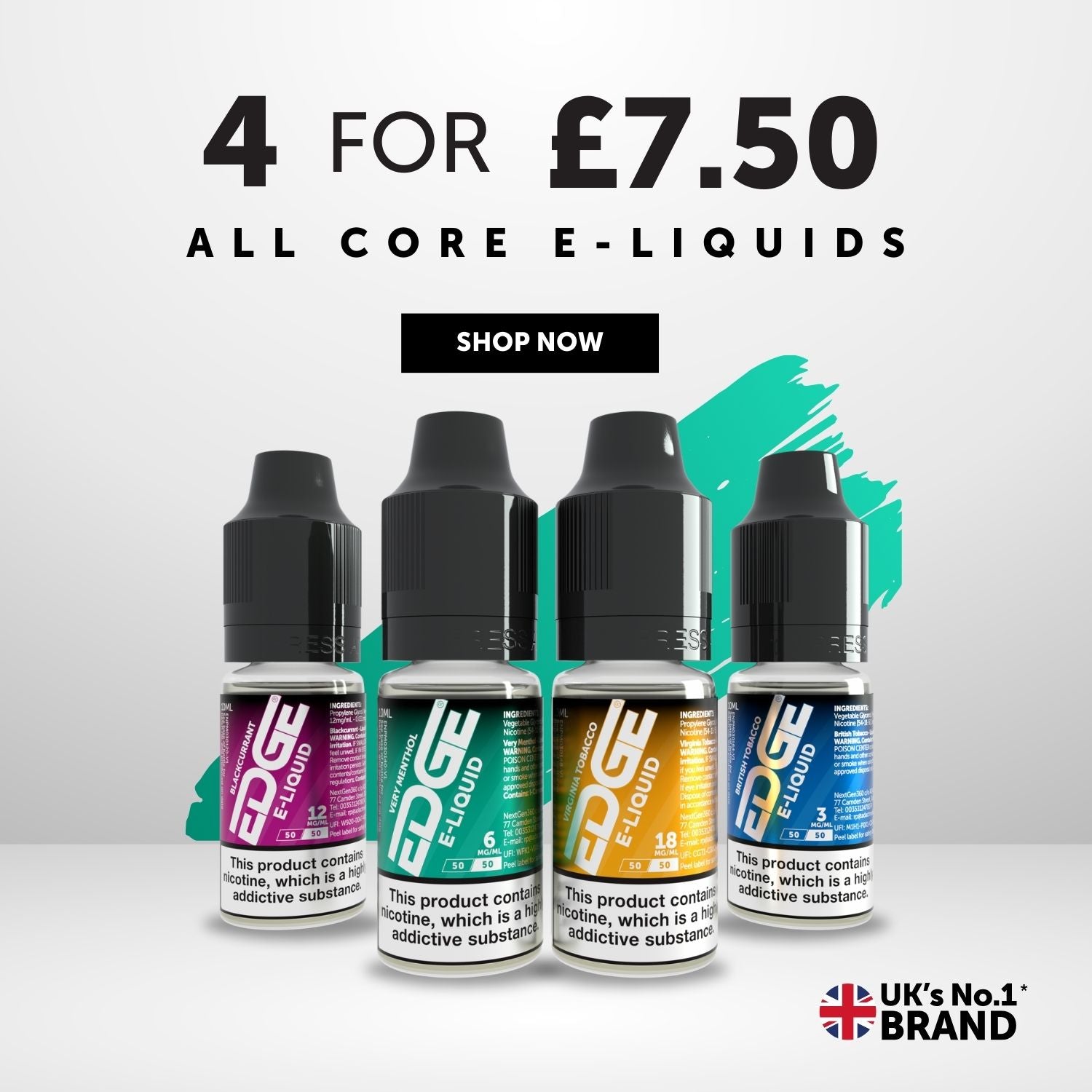 EDGE Vaping Premium UK Made E Liquids Vaping Devices