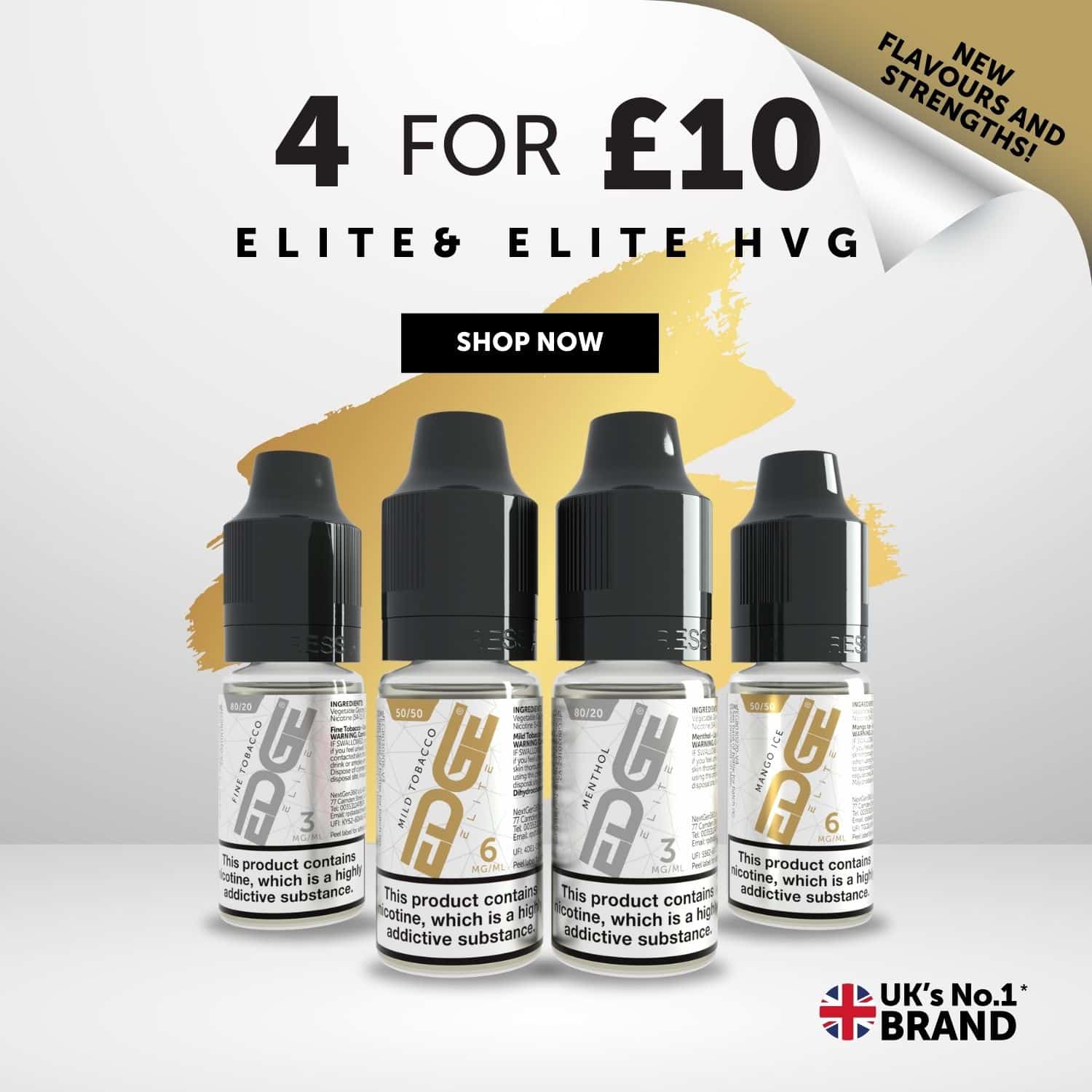 EDGE Vaping UK Elite E-Liquid Mobile Banner