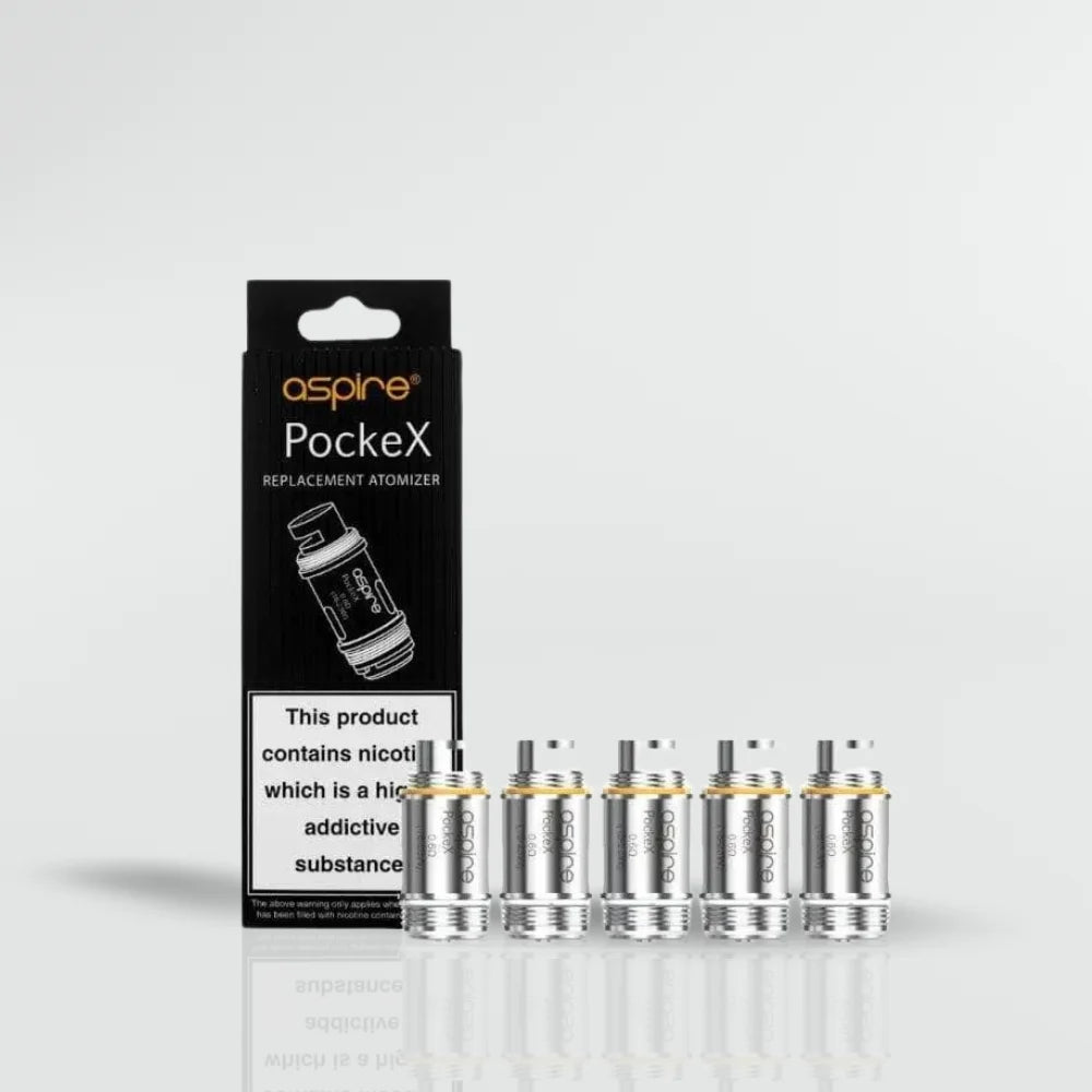 Aspire PockeX Replacement Coils 0.6 Ohm and 1.2 Ohm