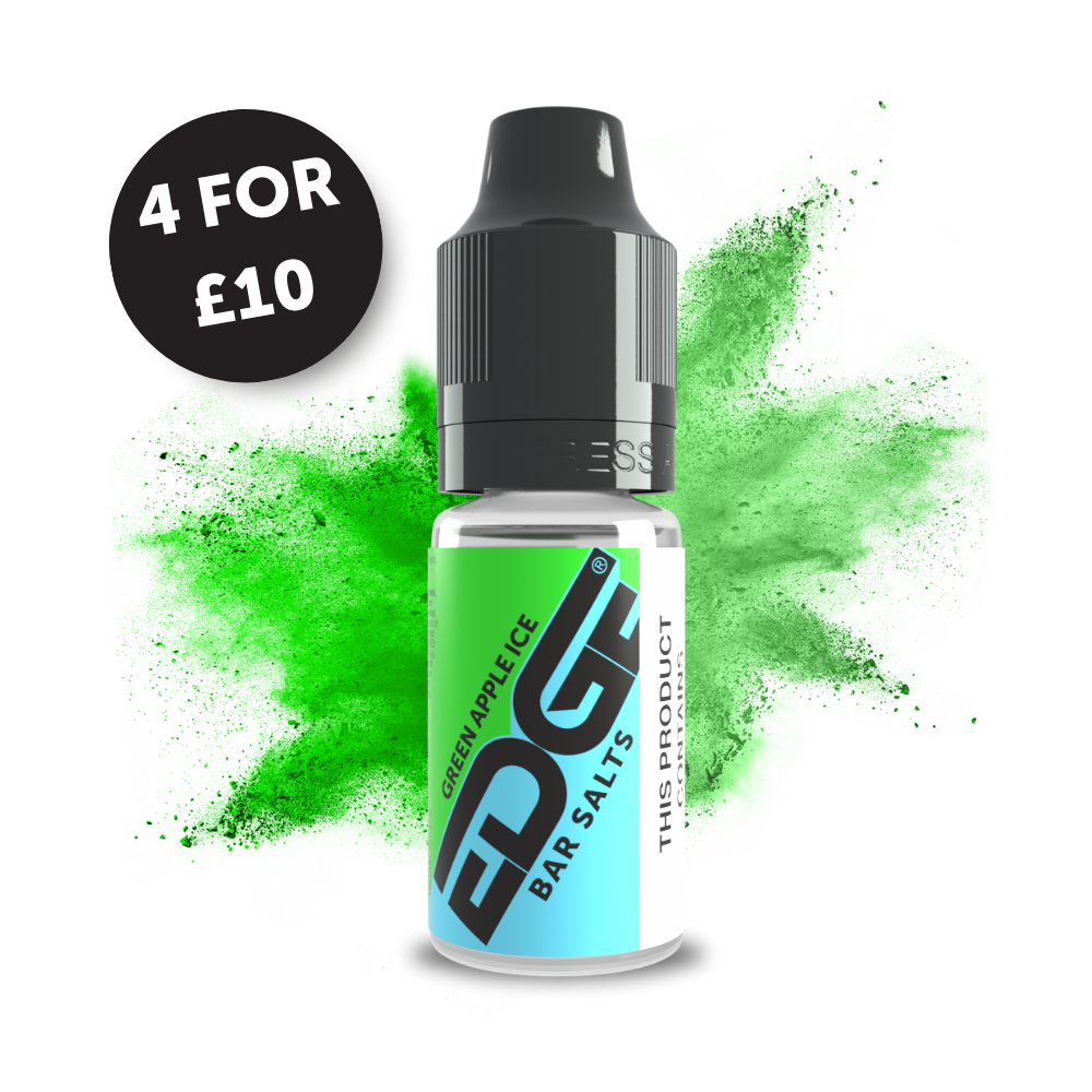 
EDGE Vaping UK Green Apple Ice Bar Salts Nic Salt