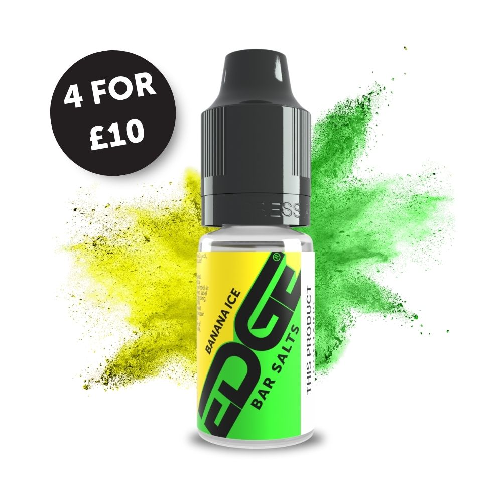 
Edge Vaping Bar Salts Banana Ice Flavour Vape Juice