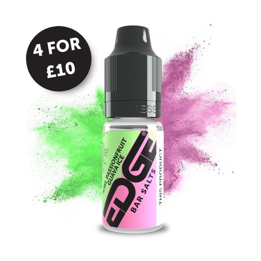 
Edge Vaping Bar Salts Kiwi Passionfruit Guava Ice Flavour Vape Juice Nic Salt