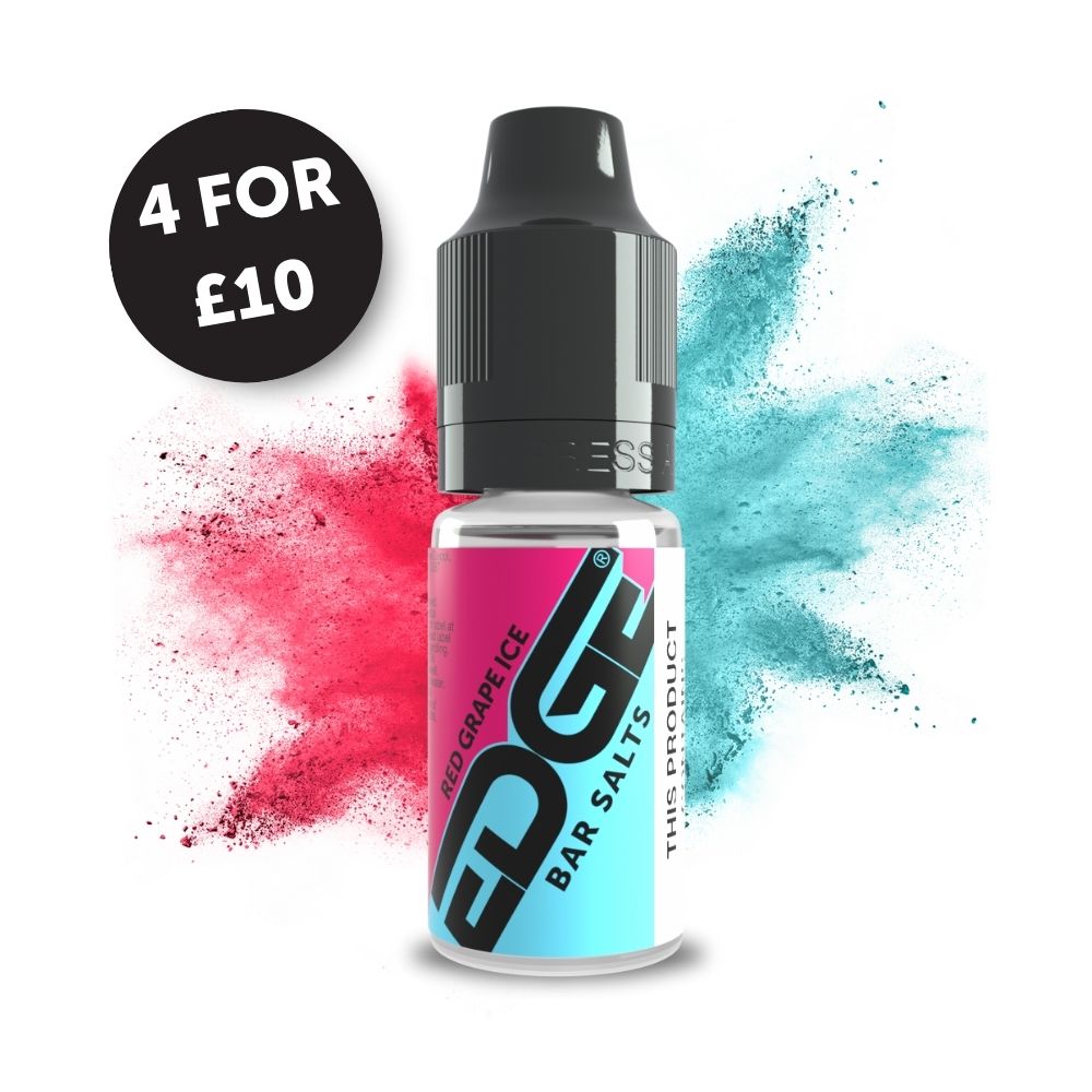 Edge Vaping Bar Salts Red Grape Ice Flavour Vape Juice Nic Salt