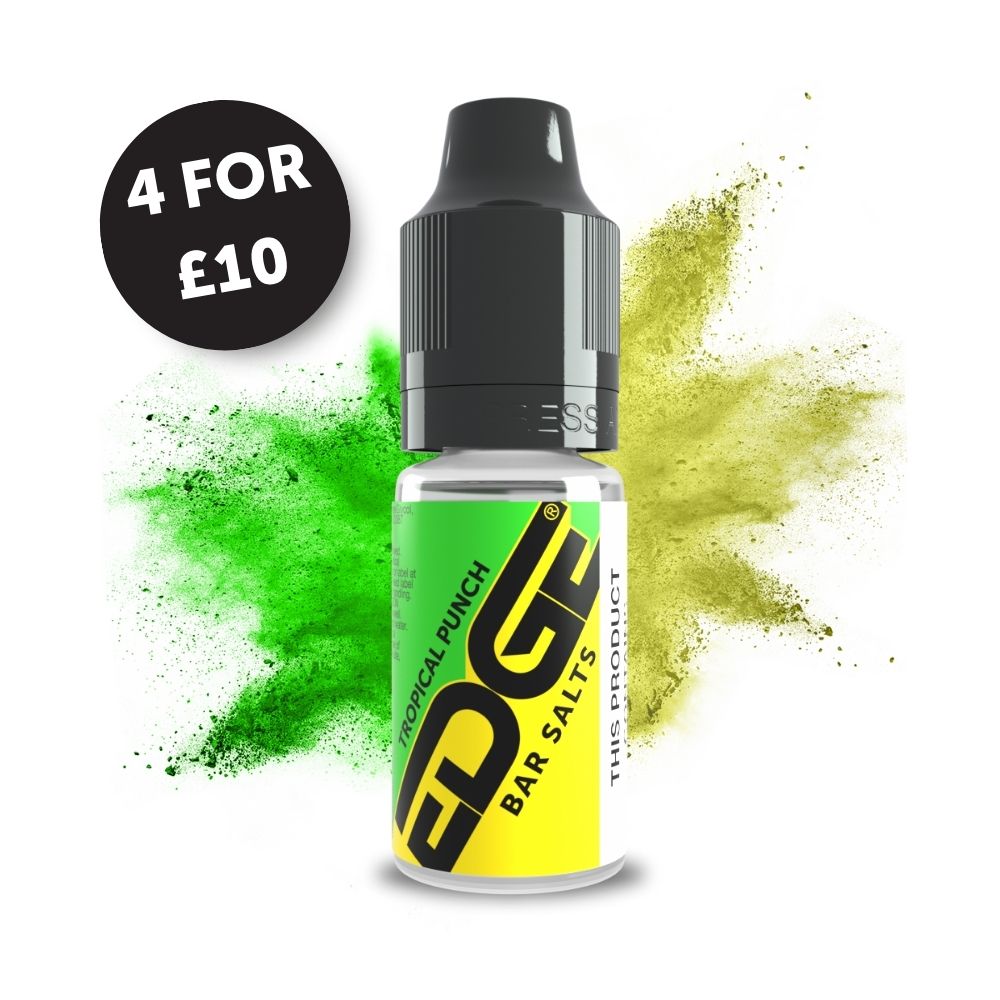 
Edge Vaping Bar Salts Tropical Punch Flavour Vape Juice Nic Salts