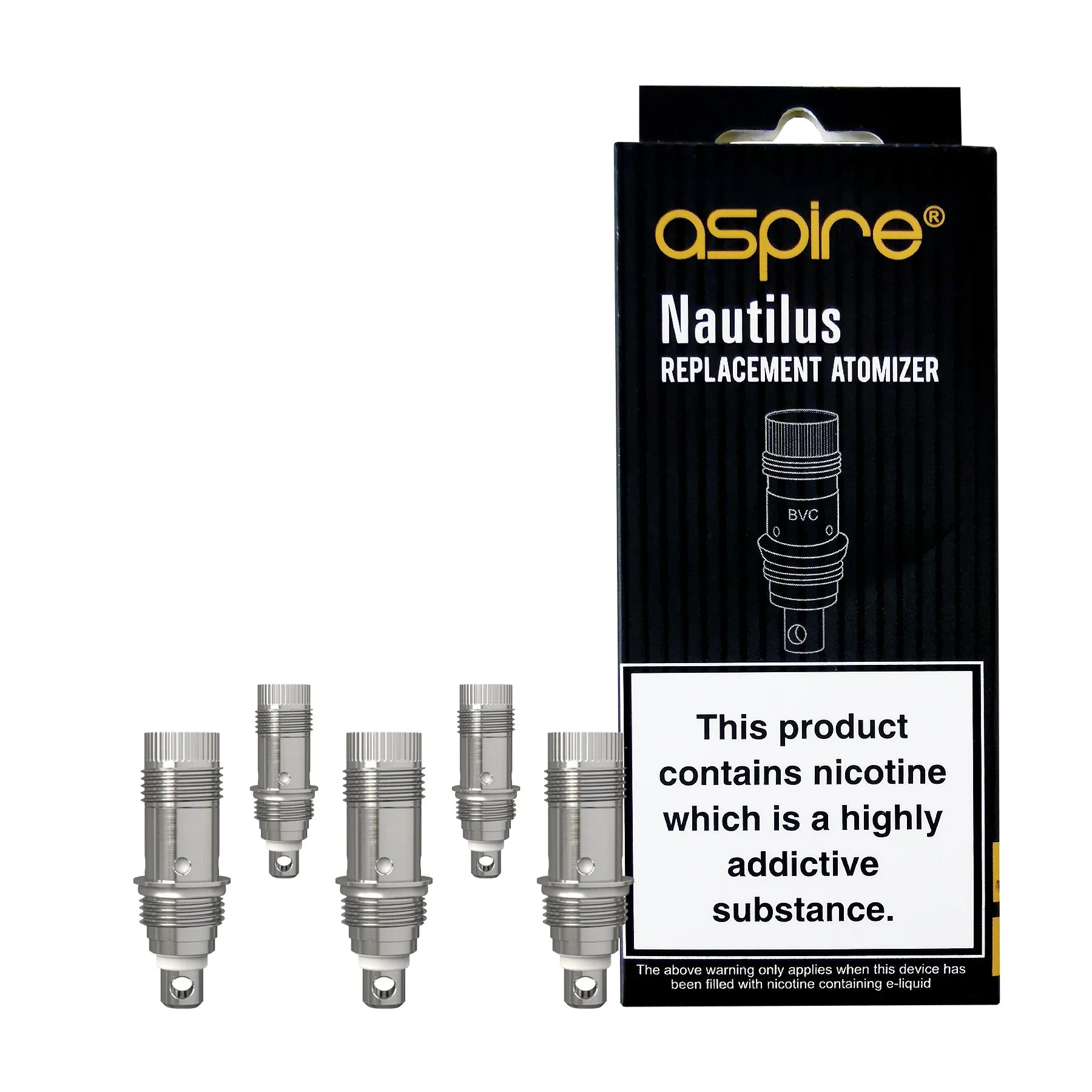 Aspire Nautilus Replacement Coils 0.3 0.7 1.6 ohm 5 pack